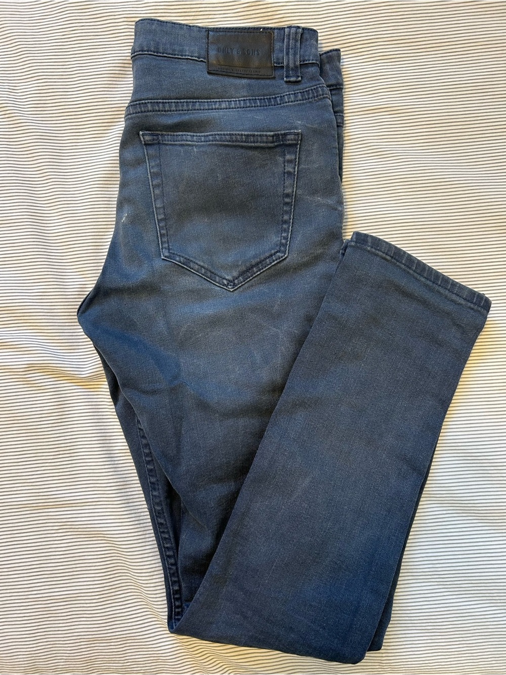 ONLY & SONS Dark Blue Skinny Jeans